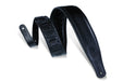 Levy's MSSB2-BLK  3" Wide Black Garment Leather Guitar Strap