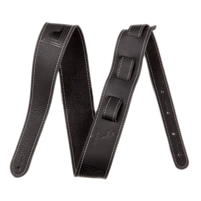 Fender Monogram Leather Strap - BLK