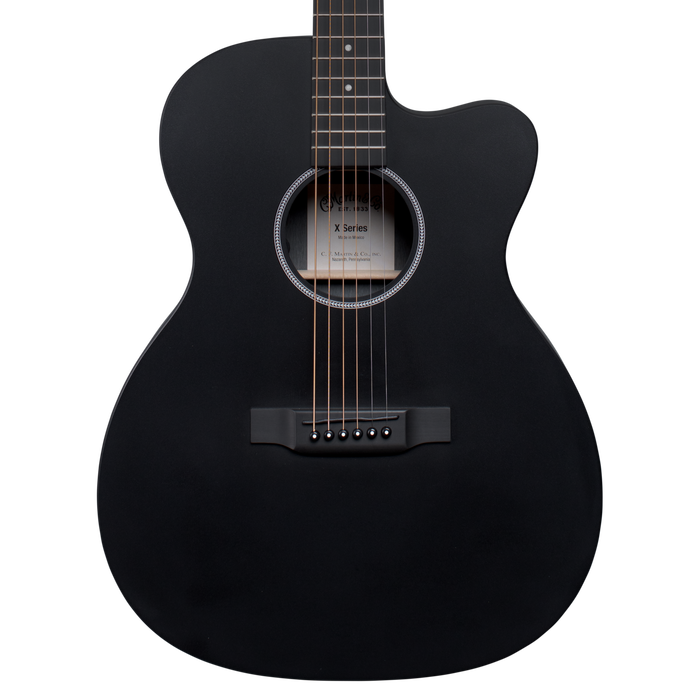 Martin OMC-X1E Black Acoustic Electric Guitar With Bag