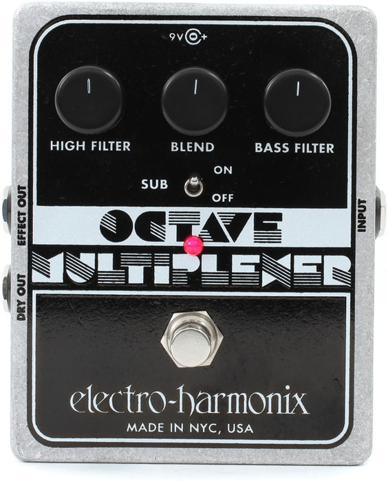 analog octave pedal Electro-Harmonix Octave Multiplexer Analog Sub-Octave Generator Pedal — Truetone Music