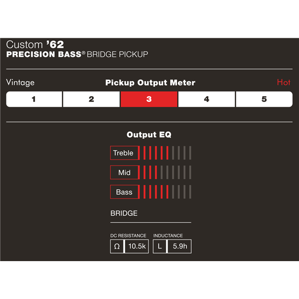 Fender Custom Shop '62 Precision Bass Pickup Black