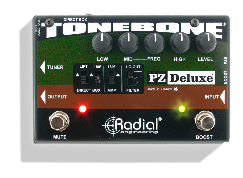 Radial Engineering Tonebone PZ-Deluxe Acoustic Preamp Guitar Pedal