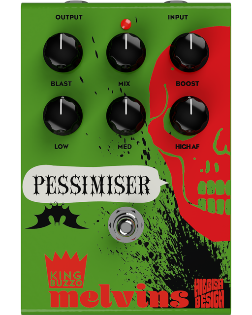 Hilbish Designs Melvins King Buzzo Pessimiser 3 Band Active EQ Guitar Pedal