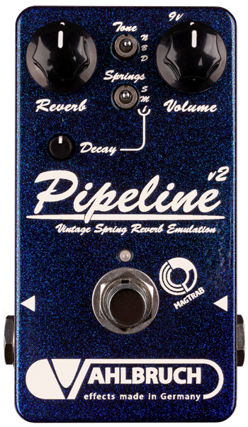 Vahlbruch Pipeline v2 - Vintage Spring Reverb Emulation Guitar Effect Pedal