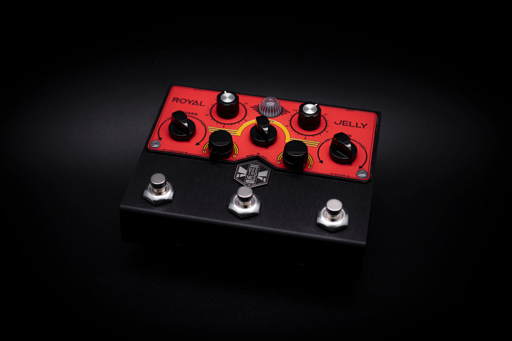 BeetronicsFX Royal Limited Edition Black Anodized Jelly Royal Series Overdrive Fuzz