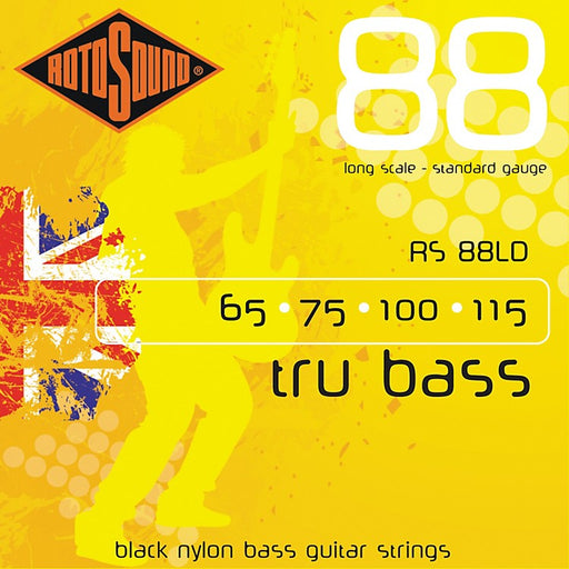 Rotosound RS88LD Tru Bass Long Scale Standard Gauge Black Nylon Bass Guitar Strings
