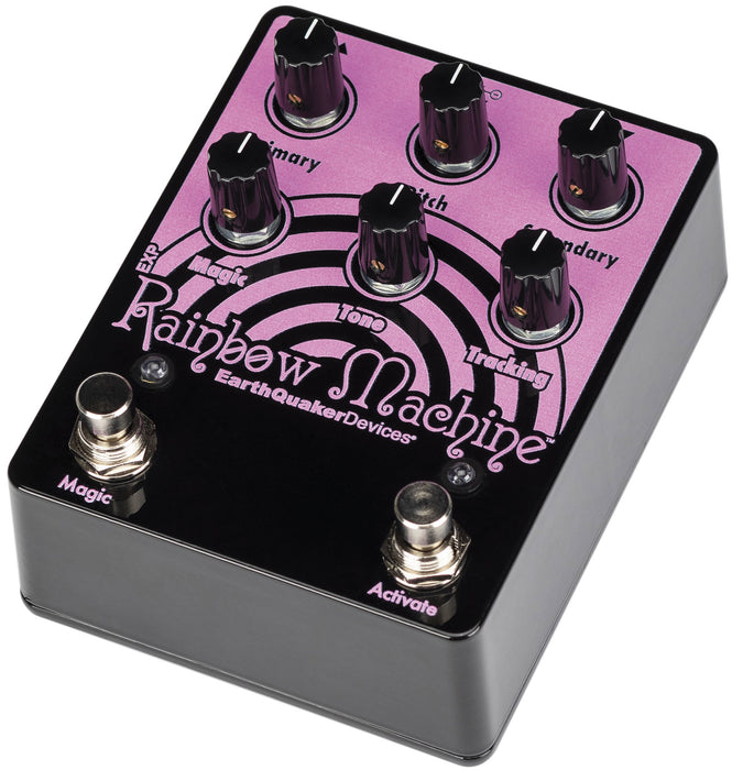 EarthQuaker Devices Limited Edition Pink on Black Rainbow Machine Poly — Truetone Music