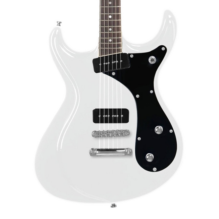 Eastwood Sidejack Baritone Electric Guitar - Limited Edition Ramones White