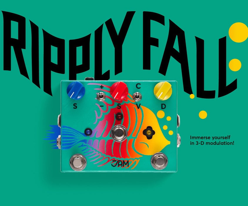 jam pedals ripply fall JAM Pedals Ripply Fall Chorus/Vibrato/Phaser Guitar Effect Pedal — Truetone Music
