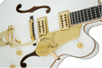 Gretsch G6136T-WHT Players Edition Falcon with String-Thru Bigsby Filter'Tron Pickups White Electric Guitar