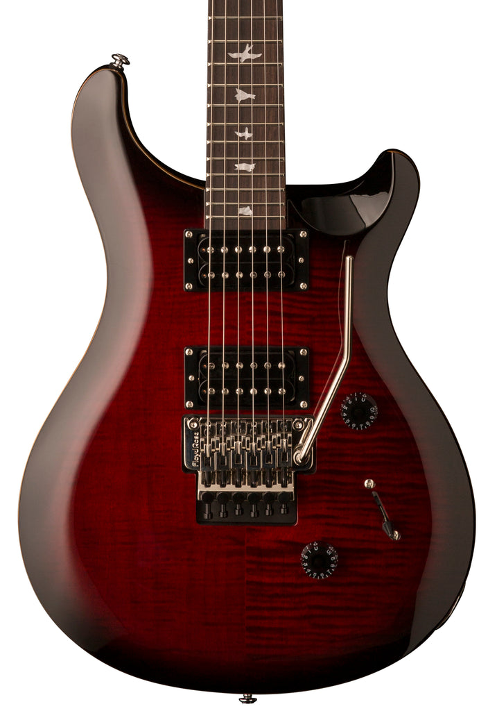 PRS SE Floyd Custom 24 Fire Red Burst Electric Guitar With Gig Bag Truetone Music