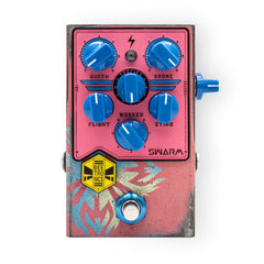 BeetronicsFX Custom Shop One Off Swarm Pink-ish/Blue Fuzz Harmonizer Pedal