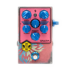BeetronicsFX Custom Shop One Off Swarm Pink-ish/Blue Fuzz Harmonizer Pedal