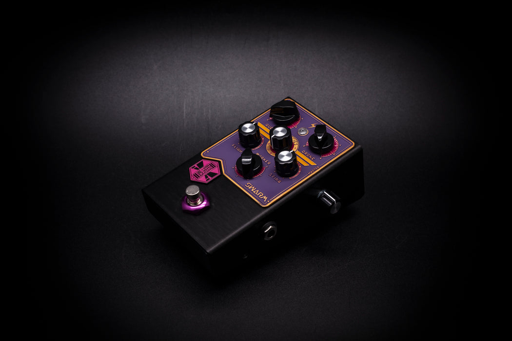 BeetronicsFX Standard Series Limited Run Swarm Purple/Gold/Pink Truetone Music Exclusive Color Fuzz Harmonizer Pedal