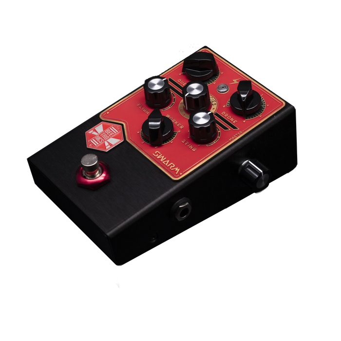 BeetronicsFX Standard Series Limited Run Swarm Black/Red/Gold Truetone Music Exclusive Color Fuzz Harmonizer Pedal