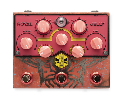 BeetronicsFX Custom Shop Pink Royal Jelly Overdrive Fuzz Guitar Pedal — Truetone Music