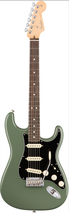 DISC - Fender American Professional Stratocaster Guitar Olive Green/Rosewood