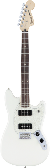 DISC - Fender Mustang 90 - Olympic White with Rosewood Fingerboard