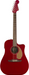 DISC - Fender California Series Redondo Player Acoustic Electric Guitar Candy Apple Red with Bag