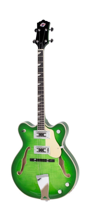 Eastwood Classic Tenor 4 String Semi Hollow Guitar Greenburst