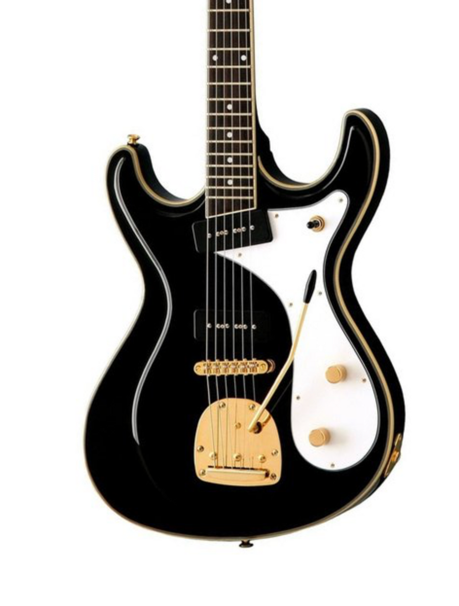 Eastwood Sidejack Deluxe Electric Guitar With Tremolo - Black Eastwood Sidejack Deluxe Electric Guitar With Tremolo - Black