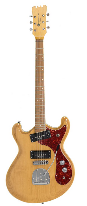 Eastwood Sidejack Pro JM Electric Guitar Natural Finish