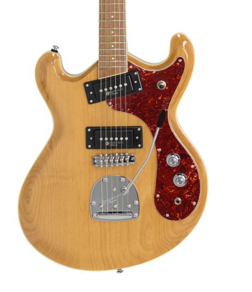 Eastwood Sidejack Pro JM Electric Guitar Natural Finish