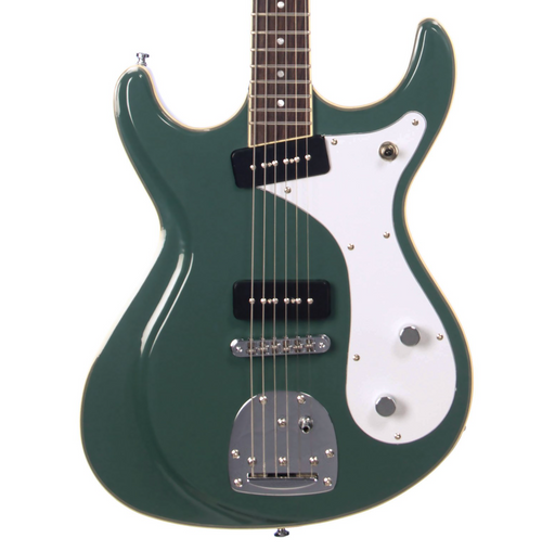 Eastwood Sidejack Deluxe Baritone Electric Guitar - Cadillac Green