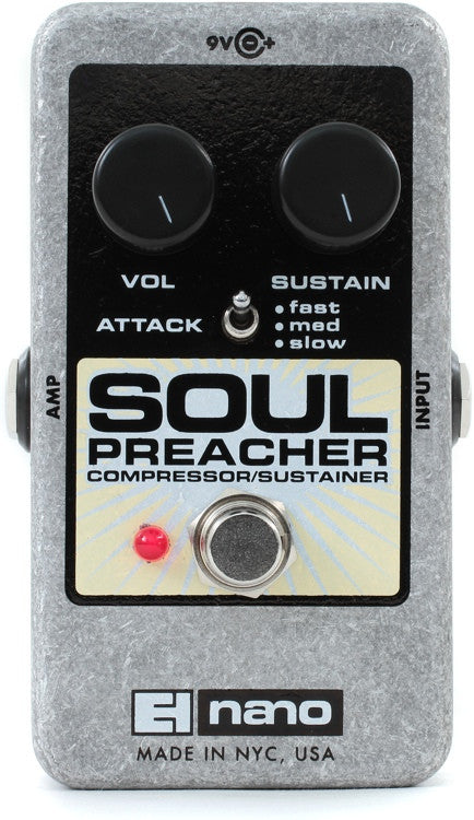 Electro-Harmonix Small Soul Preacher Compressor Sustainer Guitar Pedal
