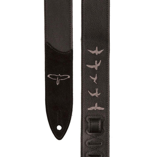 PRS ACC-3166 Premium Leather Strap - Birds Emroidery - Black