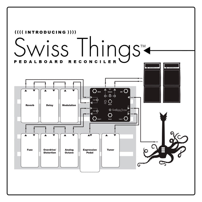 Earthquaker Devices Swiss Things PedalBoard Reconciler Guitar Pedal