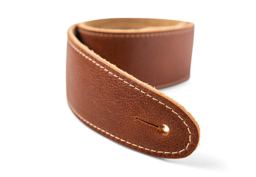 Taylor Strap Med Brown Leather Suede Back 2.5"