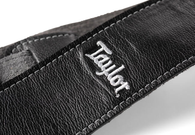 Taylor Gemstone Strap Sanded Suede Black 2.5"