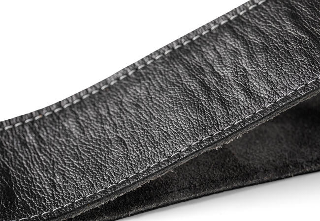Taylor Gemstone Strap Sanded Suede Black 2.5"