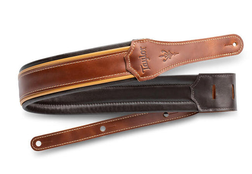 Taylor Century Strap Leather 2.5" Med Brown/Butterscotch/Black