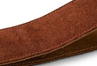 Taylor Strap Embroidered Suede Chocalate Brown 2.5"