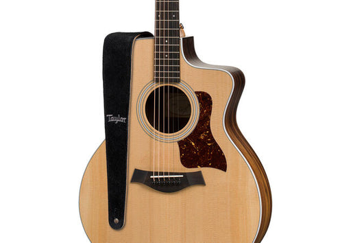 Taylor TS250-06 Taylor Strap Embroidered Suede Black 2.5"