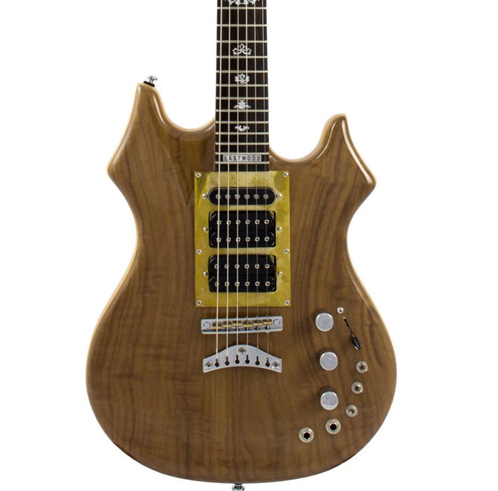 Eastwood Tiger Maple Walnut Top & Back Body Set Neck C Shape 6-String Electric Guitar