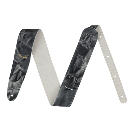 Fender Tie Dye Leather Strap, Black Straps