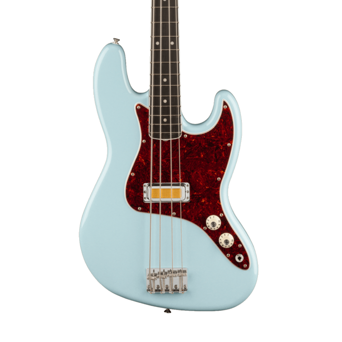 Fender Gold Foil Jazz Bass Ebony Fingerboard Sonic Blue With Gig Bag