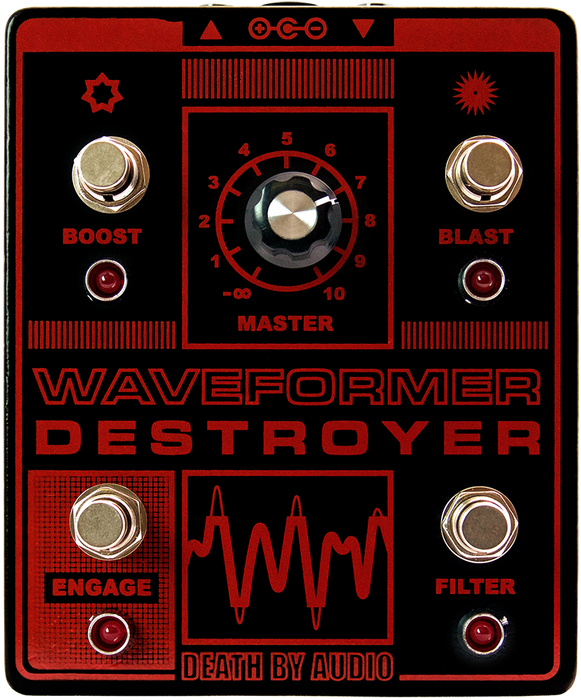 Death By Audio Waveform Destroyer Fuzz Overdrive Distortion Guitar Pedal