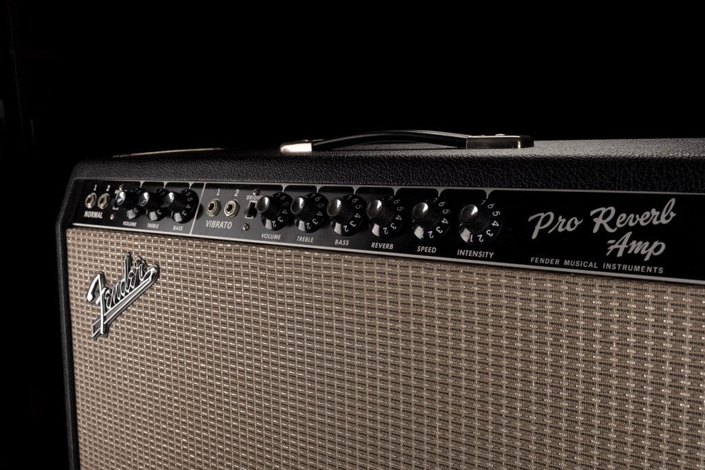 Vintage 1966 Fender Pro Reverb Black Guitar Amp Combo