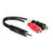 Hosa YRA154 STEREO 3.5MM-TWO RCA Cable