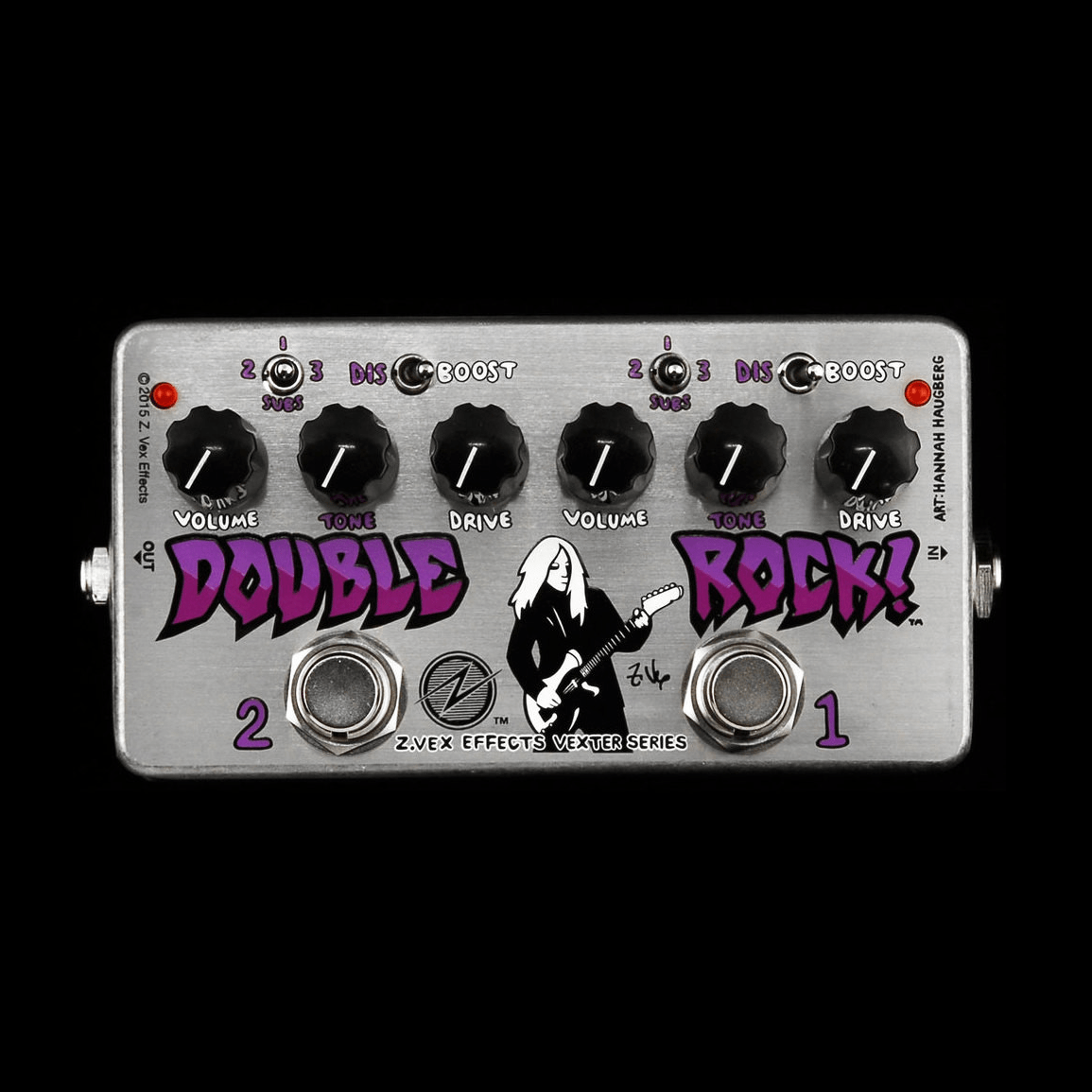 ZVex Vexter Series Double Rock Distortion Guitar Pedal Truetone