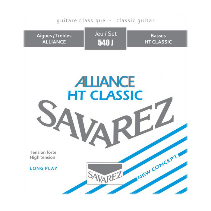 Savarez Alliance HT High Tension Blue Classical Guitar Strings 540J