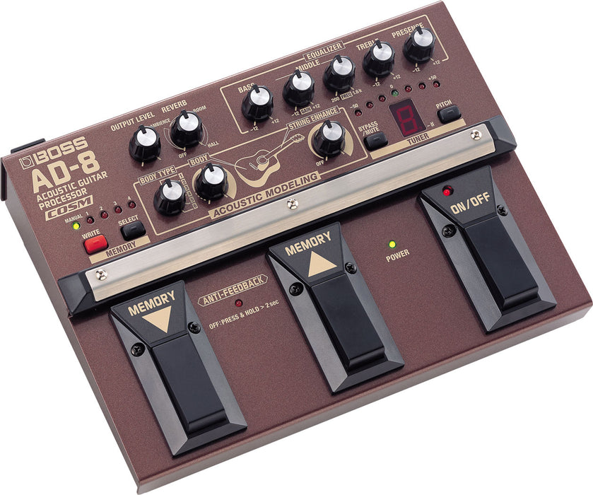 guitar acoustic pedal Boss AD-8 Acoustic Guitar Processor Guitar Pedal — Truetone Music