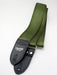 Couch Recycled Army Green Seatbelt Guitar Strap - SB011