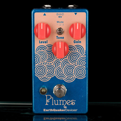 Used EarthQuaker Devices Limited Edition Plumes Overdrive Blue & Orange Guitar Effect Pedal