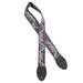 Souldier GS1313BK02BK Lovebirds Purple/Turquoise on Black 2" Guitar Strap