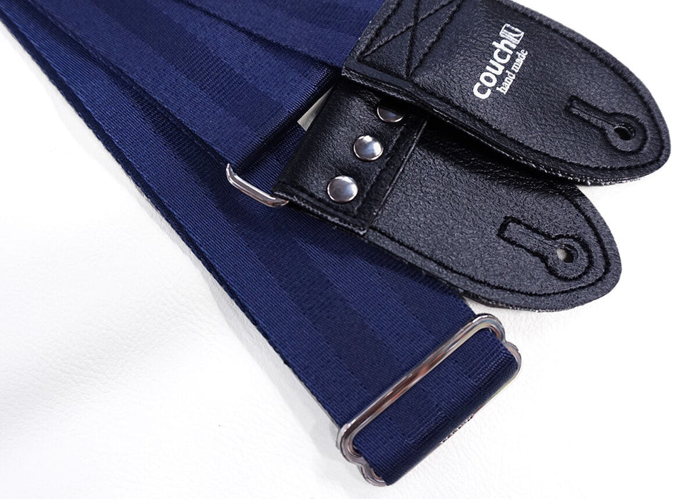 Couch Recycled Navy Seatbelt Guitar Strap - SB004